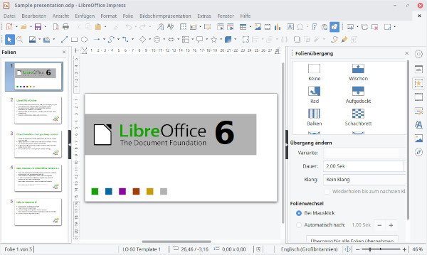 LibreOffice Impress, als Alternative zu Microsoft Powerpoint
